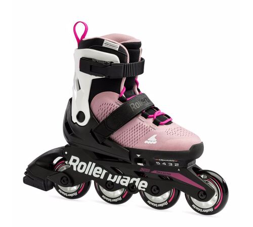ROLLERBLADE Microblade Αυξομειούμενα Πατίνια - Pink/White Χρώμα (Λευκό-Ροζ), Μέγεθος (28-32)