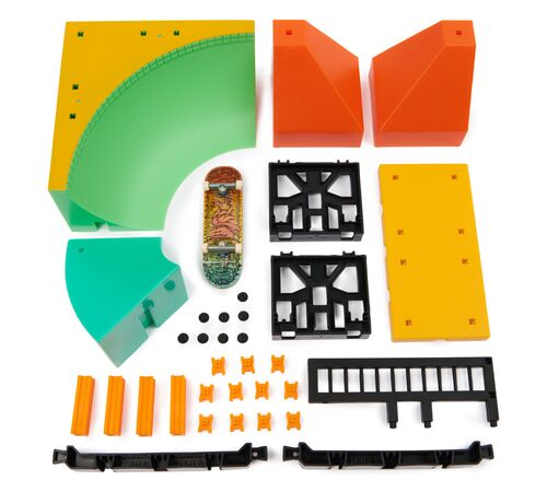 Tech Deck  X-Connect  Park Creator - 1 Μινιατούρα Τροχοσανίδα και 1 Ράμπα