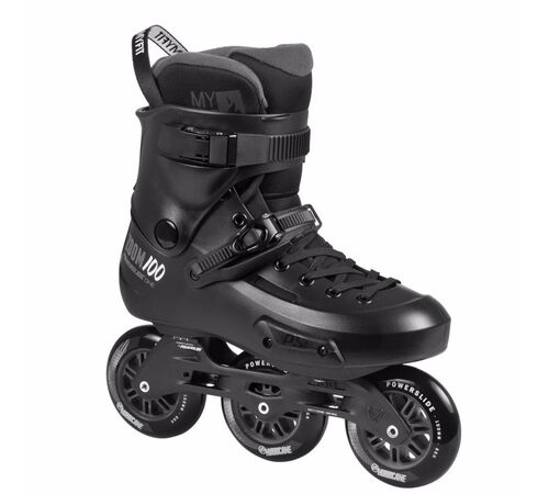 POWERSLIDE Zoom Pro Black 100 Πατίνια Χρώμα (Μαύρο), Μέγεθος (37-38)