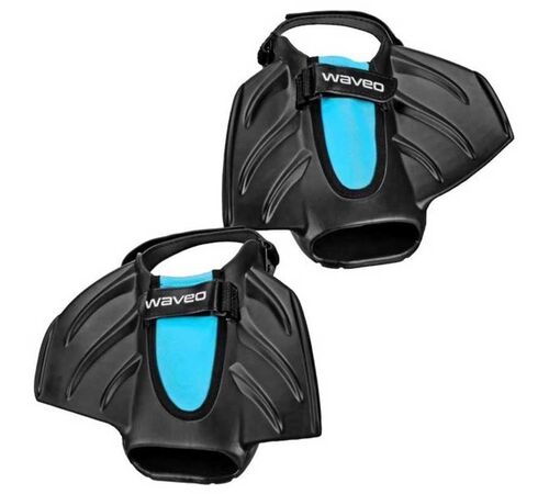 Waveo Swim Fins Βατραχοπέδιλα Ρυθμιζόμενα - Black/Blue Χρώμα (Μαύρο-Μπλε), Μέγεθος (32-39)