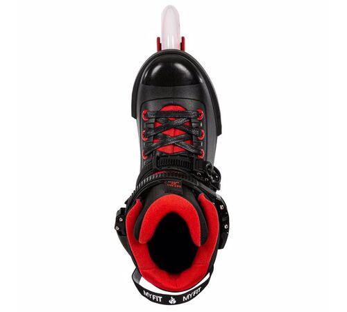 POWERSLIDE Next Black Red 110 Urban Πατίνια - Μαύρο/Κόκκινο Χρώμα (Κόκκινο), Μέγεθος (44-45)