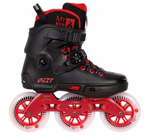 POWERSLIDE Next Black Red 110 Urban Πατίνια - Μαύρο/Κόκκινο Χρώμα (Κόκκινο), Μέγεθος (42-43)