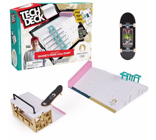 Tech Deck Shane O' Neill's olympic games Paris 2024 X-Connect Park Creator  - 1 μινιατούρα τροχοσανίδα και ράμπα