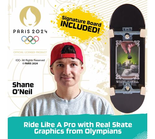 Tech Deck Shane O' Neill's olympic games Paris 2024 X-Connect Park Creator  - 1 μινιατούρα τροχοσανίδα και ράμπα