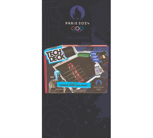 Tech Deck Shane O' Neill's olympic games Paris 2024 X-Connect Park Creator  - 1 μινιατούρα τροχοσανίδα και ράμπα