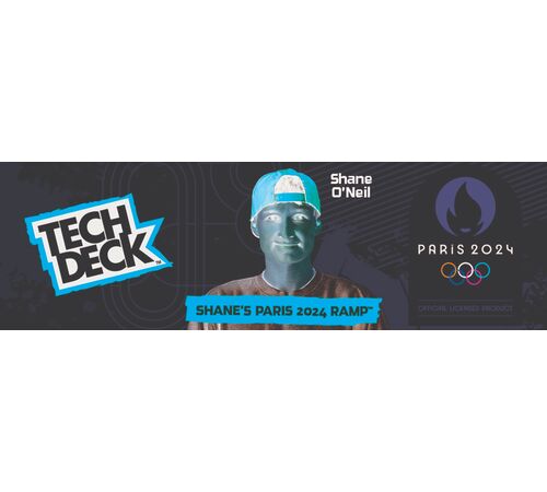 Tech Deck Shane O' Neill's olympic games Paris 2024 X-Connect Park Creator  - 1 μινιατούρα τροχοσανίδα και ράμπα