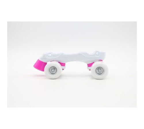 ΑΘΛΟΠΑΙΔΙΑ Αυξομειούμενα Inline/Roller Skates/Παγοπέδιλα, 3 σε 1, για Κορίτσια Χρώμα (Φούξια), Μέγεθος (34-37)