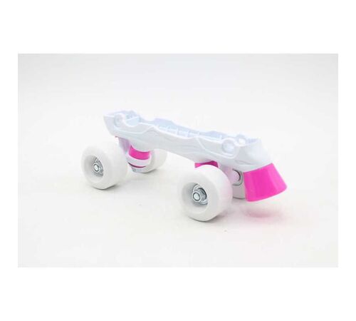 ΑΘΛΟΠΑΙΔΙΑ Αυξομειούμενα Inline/Roller Skates/Παγοπέδιλα, 3 σε 1, για Κορίτσια Χρώμα (Φούξια), Μέγεθος (38-41)