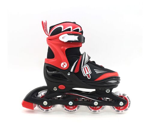 ΑΘΛΟΠΑΙΔΙΑ Αυξομειούμενα Inline/Roller Skates/Παγοπέδιλα, 3 σε 1, για Αγόρια Χρώμα (Κόκκινο), Μέγεθος (30-33)