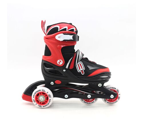 ΑΘΛΟΠΑΙΔΙΑ Αυξομειούμενα Inline/Roller Skates/Παγοπέδιλα, 3 σε 1, για Αγόρια Χρώμα (Κόκκινο), Μέγεθος (30-33)