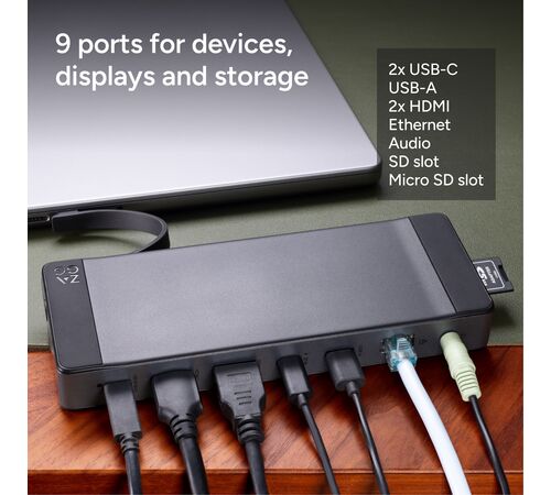 ZAGG 9-Port Hub Workstation (Γκρι/Μαύρο)
