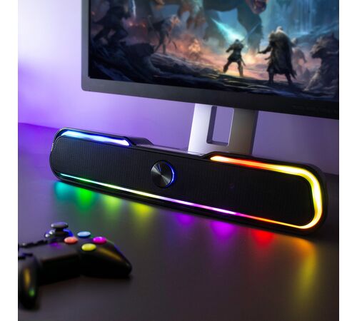 The Source RGB Gaming Ηχόμπαρα – Ασύρματο Ηχείο με Φωτισμό LED & Στερεοφωνικό Ήχο