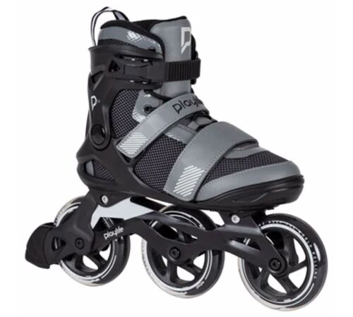 PLAYLIFE GT Black Grey 110 Πατίνια - Μαύρο/Γκρι Χρώμα (Μαύρο-Γκρι), Μέγεθος (40)