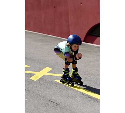 ROLLERBLADE Microblade 3WD 2021 Αυξομειούμενα Πατίνια - Blue Royal/Lime Χρώμα (Μαύρο-Μπλε-Κίτρινο), Μέγεθος (33-36.5)