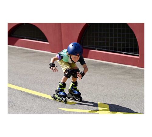 ROLLERBLADE Microblade 3WD 2021 Αυξομειούμενα Πατίνια - Blue Royal/Lime Χρώμα (Μαύρο-Μπλε-Κίτρινο), Μέγεθος (33-36.5)