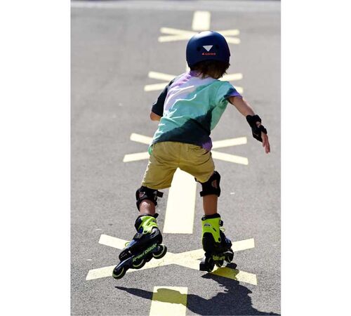 ROLLERBLADE Microblade 3WD 2021 Αυξομειούμενα Πατίνια - Blue Royal/Lime Χρώμα (Μαύρο-Μπλε-Κίτρινο), Μέγεθος (33-36.5)