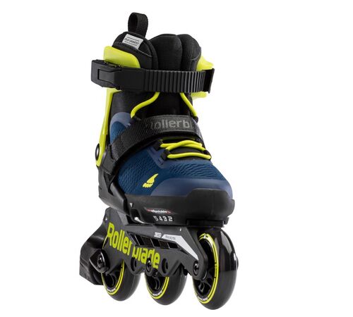 ROLLERBLADE Microblade 3WD 2021 Αυξομειούμενα Πατίνια - Blue Royal/Lime Χρώμα (Μαύρο-Μπλε-Κίτρινο), Μέγεθος (33-36.5)