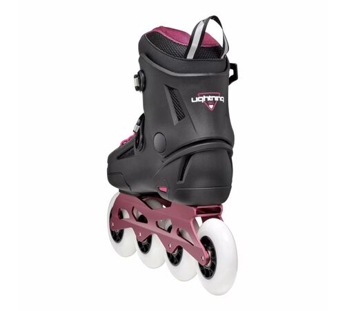 ROLLERBLADE Lightning 90 W Πατίνια - Μαύρο/Σανγκρία Χρώμα (Μαύρο-Σανγκρία), Μέγεθος (38)