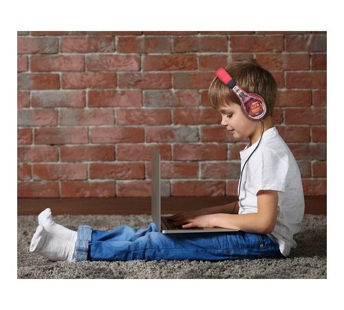 eKids Cars Ενσύρματα Ακουστικά με ασφαλή μέγιστη ένταση ήχου για παιδιά και εφήβους (CR-140) (Κόκκινο/Μαύρο)