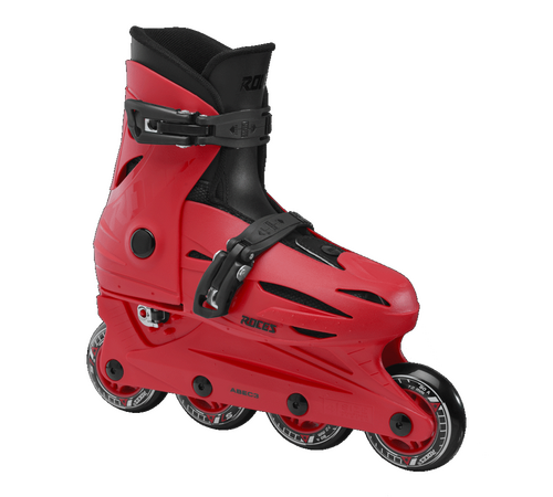 Roces Orlando 4.0 Inline Skates με Προστατευτικά και Κράνος -  Κόκκινο Λάιμ Χρώμα (Κόκκινο), Μέγεθος (30-35)