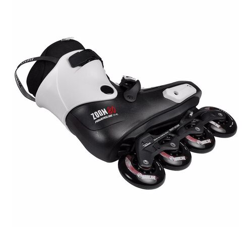 POWERSLIDE Zoom Pro 80 Πατίνια Χρώμα (Μαύρο-Λευκό), Μέγεθος (41-42)