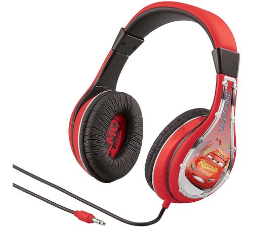 eKids Cars Ενσύρματα Ακουστικά με ασφαλή μέγιστη ένταση ήχου για παιδιά και εφήβους (CR-140) (Κόκκινο/Μαύρο)