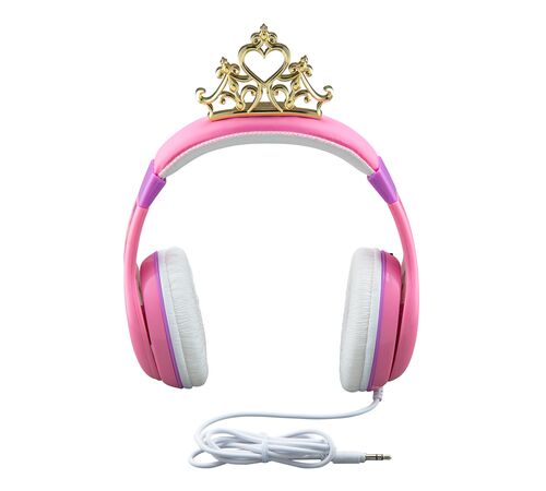 eKids Disney Princess Ενσύρματα Ακουστικά με ασφαλή μέγιστη ένταση ήχου για παιδιά και εφήβους (DP-140) (Ροζ/Μωβ/Λευκό)