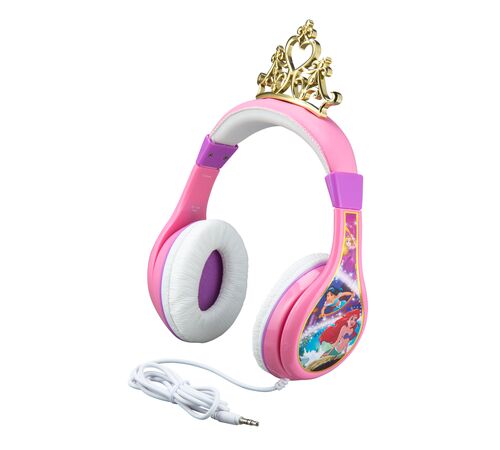 eKids Disney Princess Ενσύρματα Ακουστικά με ασφαλή μέγιστη ένταση ήχου για παιδιά και εφήβους (DP-140) (Ροζ/Μωβ/Λευκό)