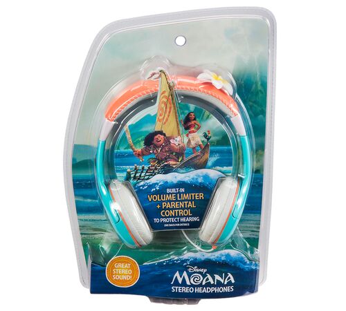 eKids Moana Ενσύρματα Ακουστικά με ασφαλή μέγιστη ένταση ήχου για παιδιά και εφήβους (MA-140) (Ροζ/Θαλασσί)
