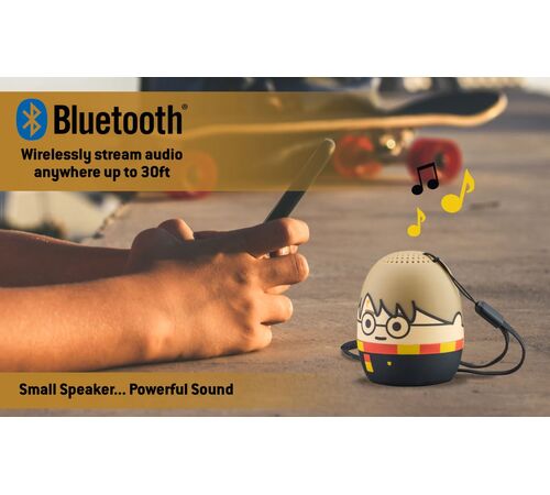 eKids Harry Potter Φορητό ηχείο Bluetooth για παιδιά με λουράκι καρπού (Μαύρο/Κίτρινο/Μπεζ)