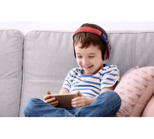 eKids Marvel Spiderman Ασύρματα Ακουστικά με ασφαλή μέγιστη ένταση ήχου για παιδιά και εφήβους (SM-B34VM) (Κόκκινο/Μπλε)
