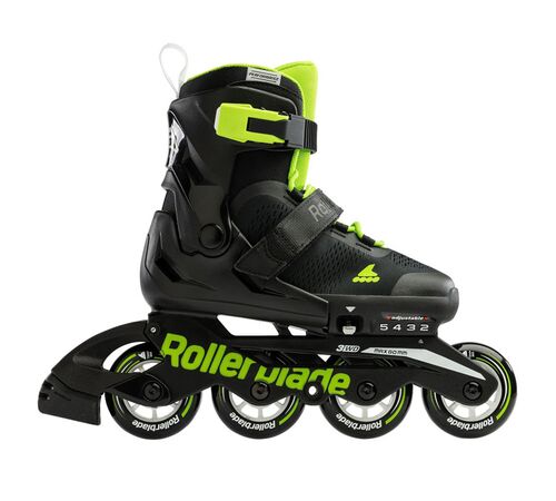 ROLLERBLADE Microblade Αυξομειούμενα Πατίνια - Black/Green Χρώμα (Πράσινο-Μαύρο), Μέγεθος (33-36.5)