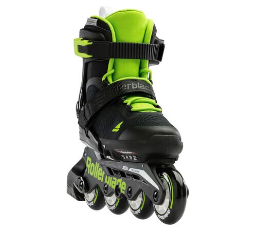 ROLLERBLADE Microblade Αυξομειούμενα Πατίνια - Black/Green Χρώμα (Πράσινο-Μαύρο), Μέγεθος (33-36.5)