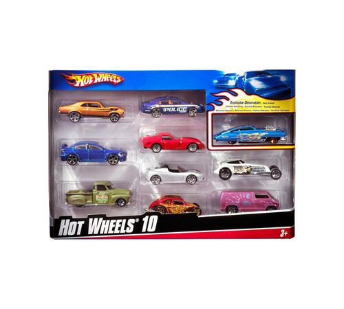 HOT WHEELS - CARS SET OF 10 RANDOM (54886)
