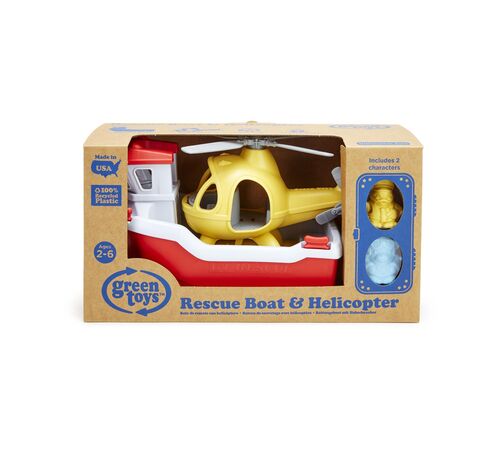 Green Toys: Rescue Boat with Helicopter (RBH1-1155) Green Toys: Rescue Boat with Helicopter (RBH1-1155)