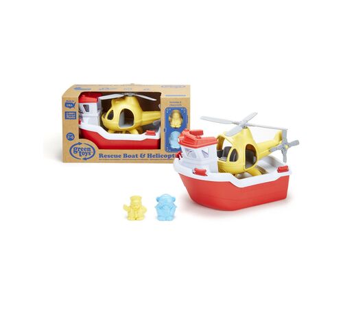 Green Toys: Rescue Boat with Helicopter (RBH1-1155) Green Toys: Rescue Boat with Helicopter (RBH1-1155)