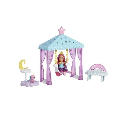 Mattel Barbie Dreamtopia: Chelsea - Chelsea Doll Nurturing Fantasy Playset (HLC27)