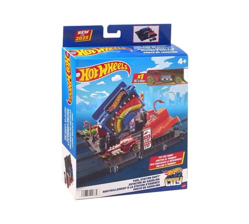 Mattel Hot Wheels City - Fuel Station Shift Track Set (HKX45)