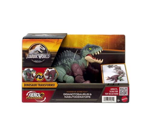 Mattel Jurassic World: Fierce Changers Massive Stretch - Giganotosaurus & Nasutoceratops (HPD34) Mattel Jurassic World: Fierce Changers Massive Stretch - Giganotosaurus & Nasutoceratops (HPD34)
