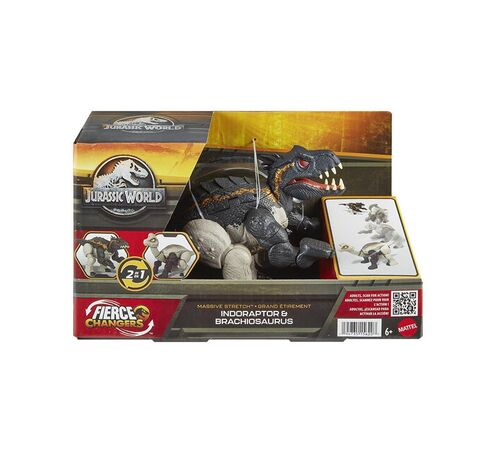 Mattel Jurassic World: Fierce Changers Massive Stretch - Indoraptore & Brachiosaurus (HPD35) Mattel Jurassic World: Fierce Changers Massive Stretch - Indoraptore & Brachiosaurus (HPD35)