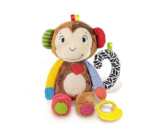 AS Baby Clementoni - Βρεφικό Παιχνίδι Μπο Μπο το Μαιμουδάκι - Οι Πρώτες μου Ανακαλύψεις (1000-63264)