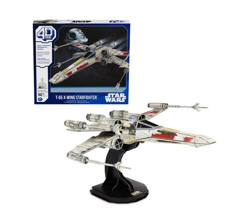 Spin Master Disney: Star Wars 4D Build - T-65 X-Wing Starfighter 3D Cardstock Model Kit (6069813)