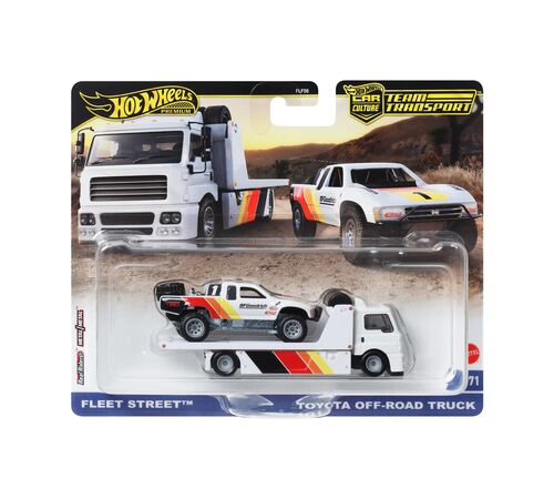 Mattel Hot Wheels: Premium Car Culture Team Transport - Fleet Street &amp; Toyota Off Road Truck  (HRV39)