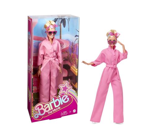Mattel Barbie The Movie Collectible Doll Margot Robbie as Barbie in Pink Power Jumpsuit (HRF29)