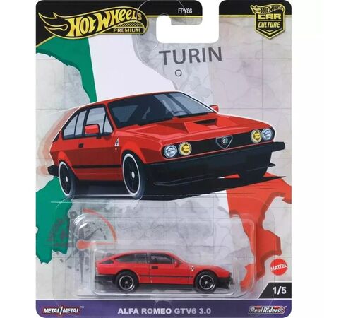 Mattel Hot Wheels Premium: Car Culture - Alfa Romeo GTV 6 3.0 Vehicle (HRV80)