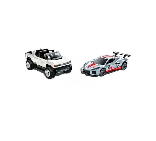 Mattel Hot Wheels: Pull-Back Speeders - GMC Hummer EV & Corvette C8.R (HPR94)