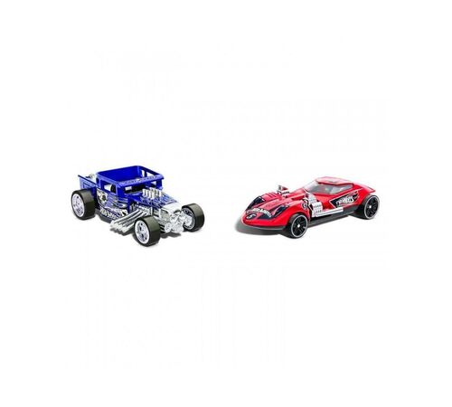 Mattel Hot Wheels: Pull-Back Speeders - Bone Shaker &amp; Twin Mill (HPR92)