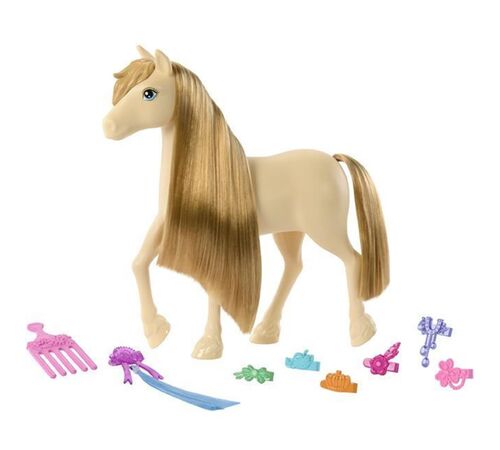 Mattel Barbie Mysteries: The Great Horse Chase - White Pony with Blonde Ponytail  (HXJ36)