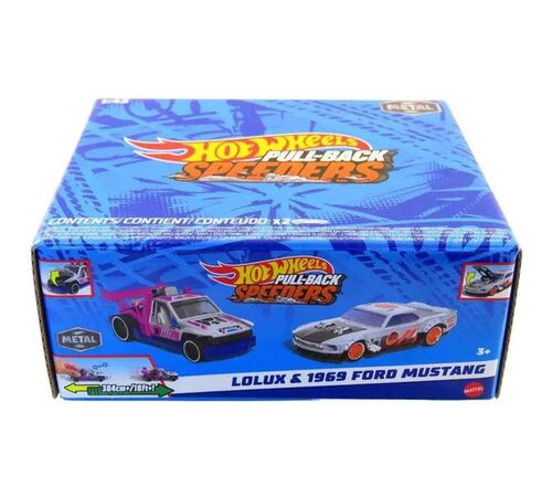 Mattel Hot Wheels: Pull-Back Speeders - Lolux &amp; 1969 Ford Mustang (HWH57)