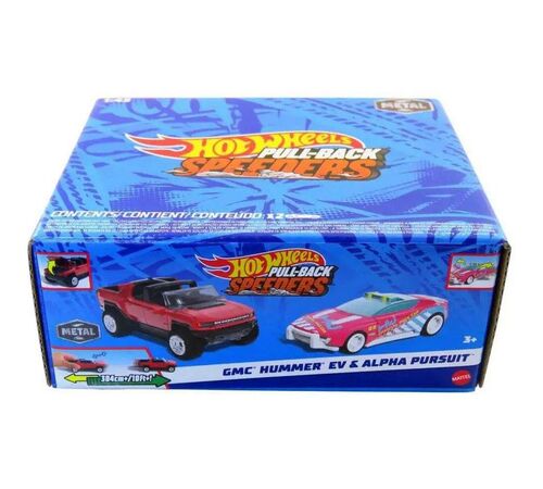 Mattel Hot Wheels: Pull-Back Speeders - GMC Hummer EV &amp; Alpha Pursuit (HWH55)